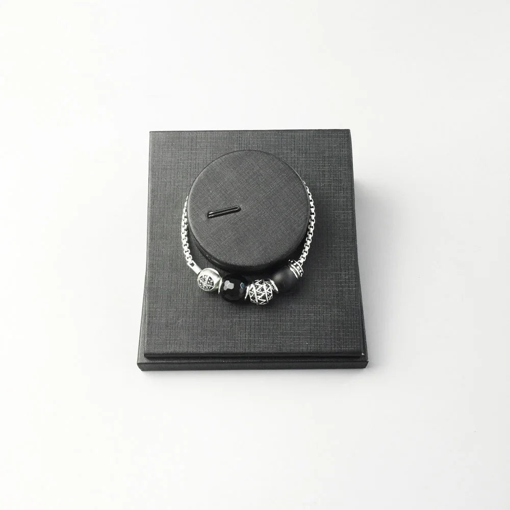 925 Sterling Silver Karma Bracelet - Symbolic Circle Jewelry