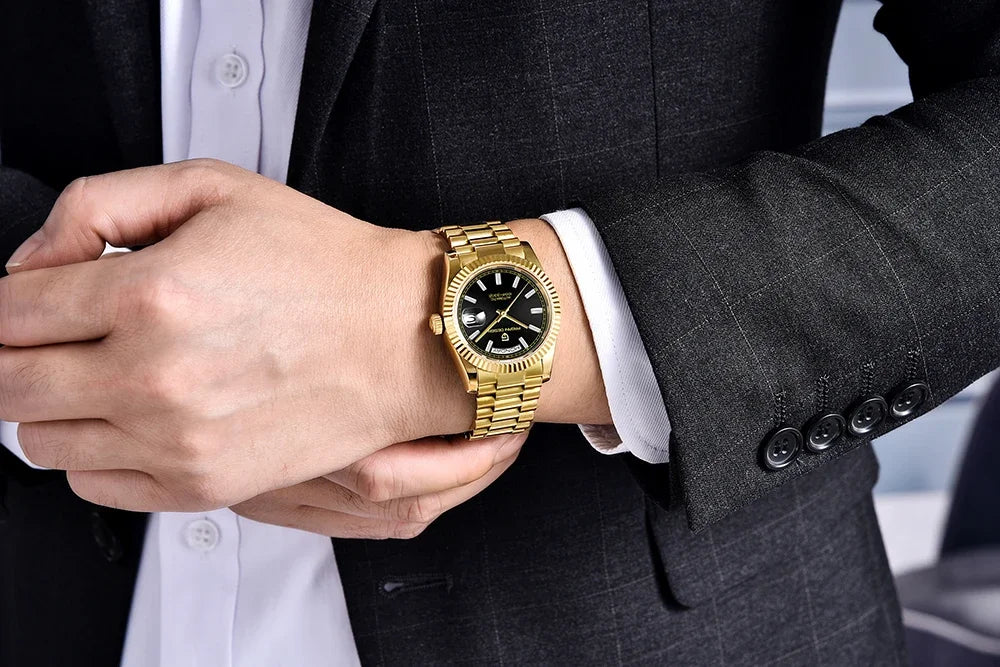 PAGANI DESIGN DD36 Day-Date Watch - ST16 Movement, Sapphire Crystal, 100M Water Resistant, 36mm