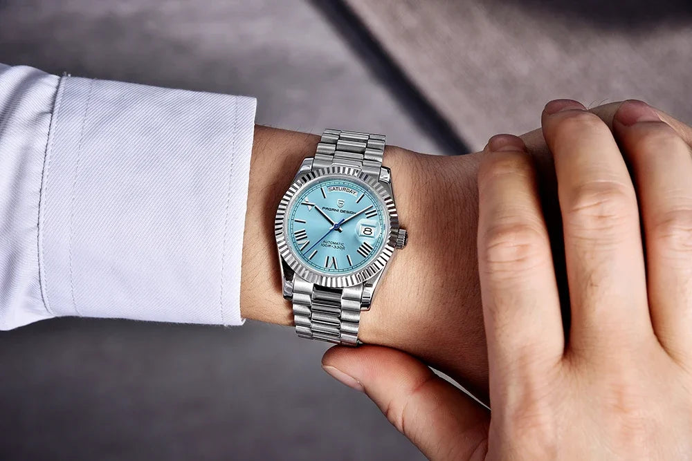 PAGANI DESIGN DD36 Day-Date Watch - ST16 Movement, Sapphire Crystal, 100M Water Resistant, 36mm