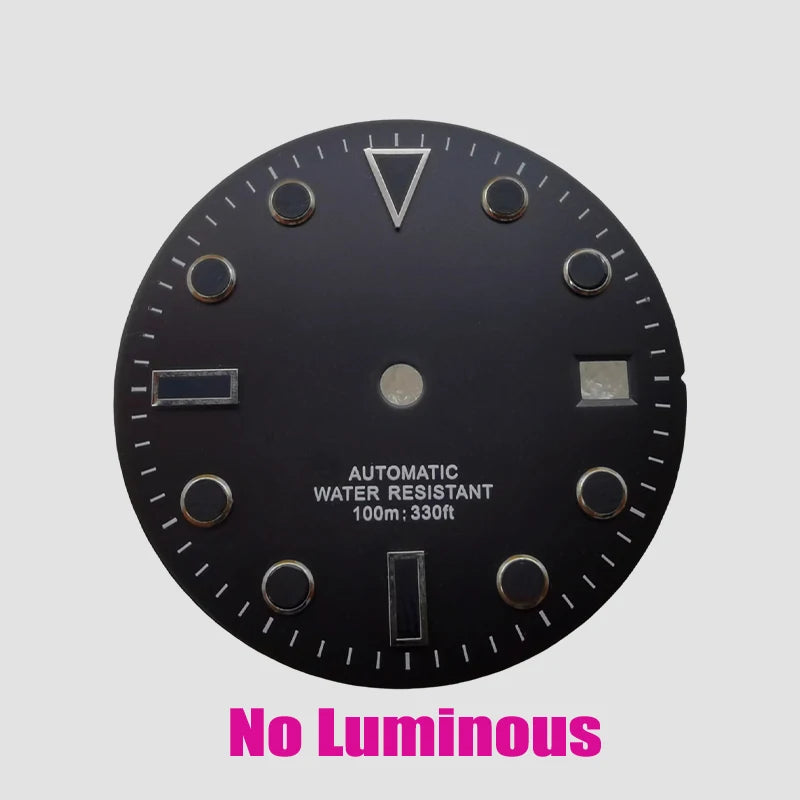 28.5mm Watch Dial - Blue Luminous for NH35/NH36/8215/ETA 2824/2836, 8 Variants