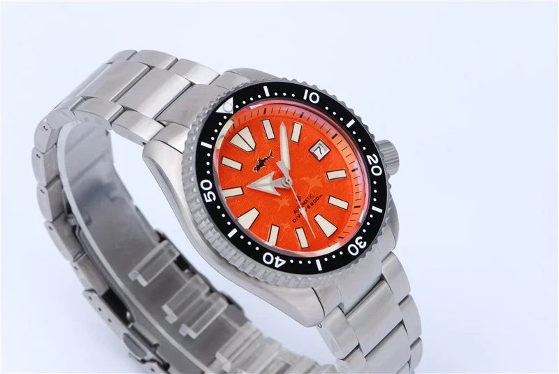 Heimdallr SKX Style Dive Watch Titanium NH35 Automatic Sapphire Crystal 20Bar Waterproof C3 Super Luminous Luxury Man Watch Reloj