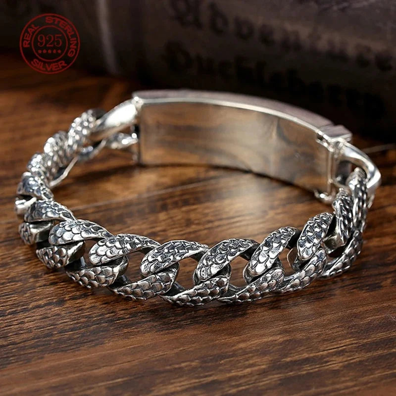 925 Sterling Silver 6MM Vintage Bracelet - 120 Variants Men's Women's