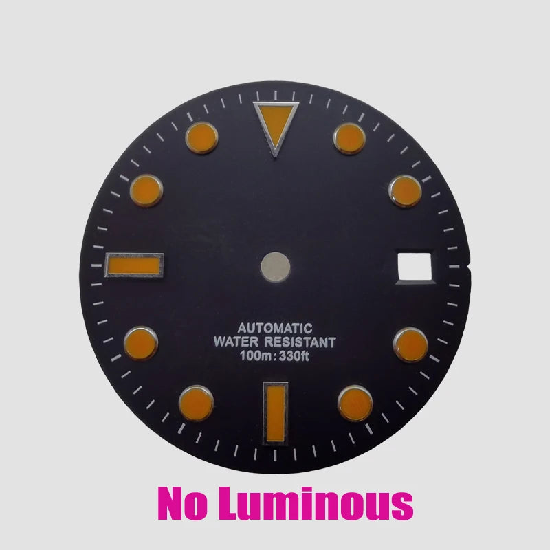 28.5mm Watch Dial - Blue Luminous for NH35/NH36/8215/ETA 2824/2836, 8 Variants