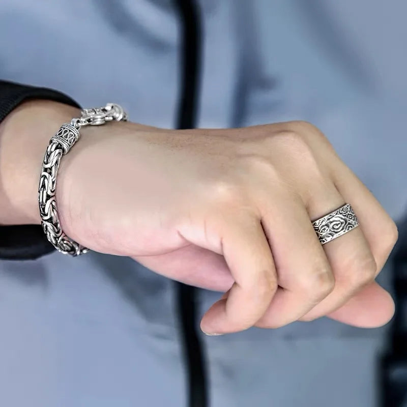 925 Sterling Silver 6MM Vintage Bracelet - 120 Variants Men's Women's