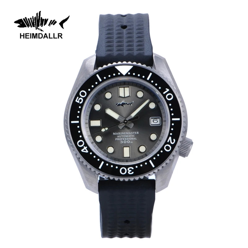 HEIMDALLR Titanium MM300 Diving Watch Sapphire Crystal 30Bar Warterproof C3 Luminous NH35 Automatic Mechanical 42mm Men Watch