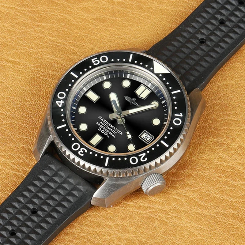 HEIMDALLR Titanium MM300 Diving Watch Sapphire Crystal 30Bar Warterproof C3 Luminous NH35 Automatic Mechanical 42mm Men Watch