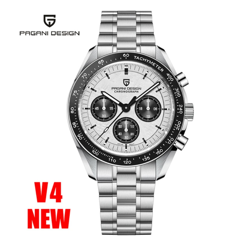 PAGANI DESIGN PD1701 Speedmaster Style Men's Quartz Chronograph VK63 AR Sapphire 18 Variants