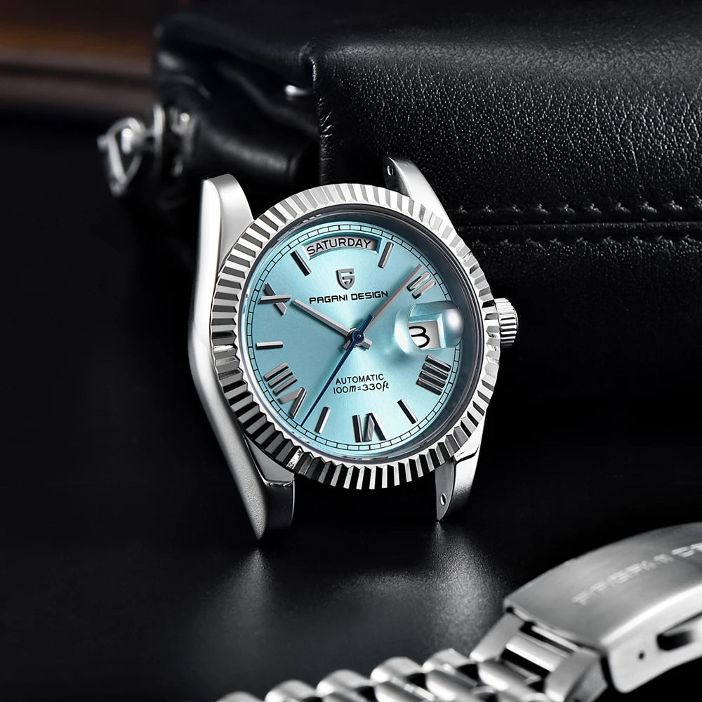 PAGANI DESIGN DD36 Day-Date Watch - ST16 Movement, Sapphire Crystal, 100M Water Resistant, 36mm