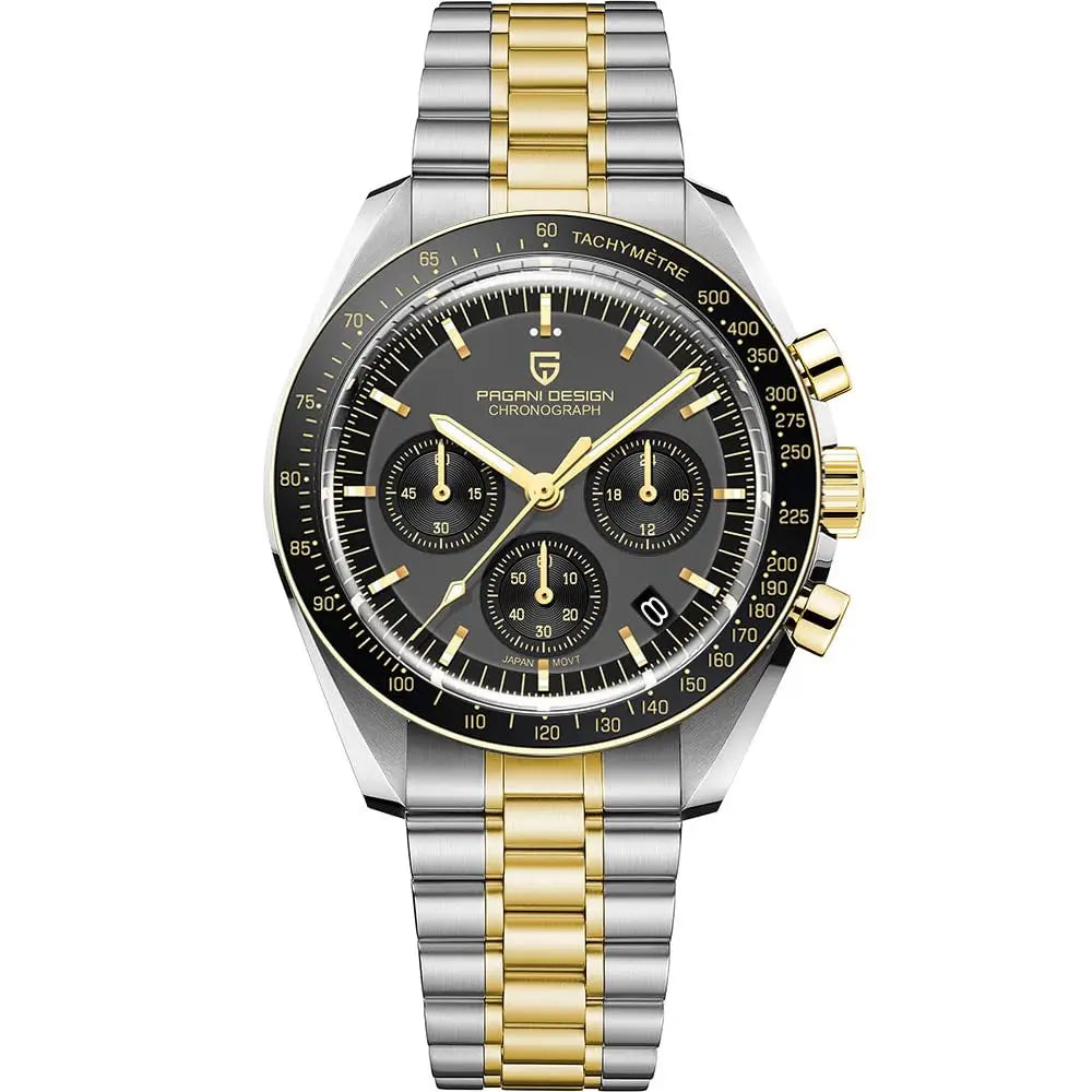 PAGANI DESIGN PD1701 Speedmaster Style Men's Quartz Chronograph VK63 AR Sapphire 18 Variants