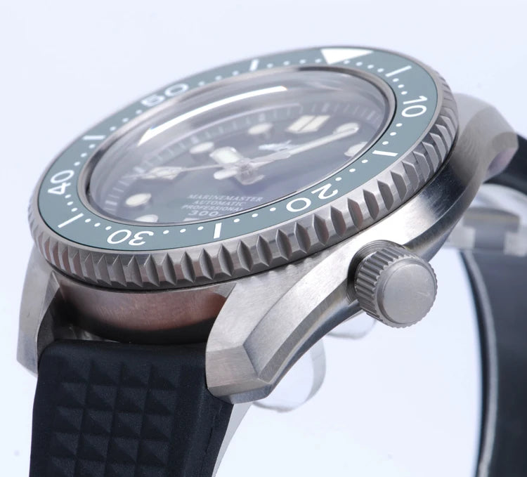 HEIMDALLR Titanium MM300 Diving Watch Sapphire Crystal 30Bar Warterproof C3 Luminous NH35 Automatic Mechanical 42mm Men Watch