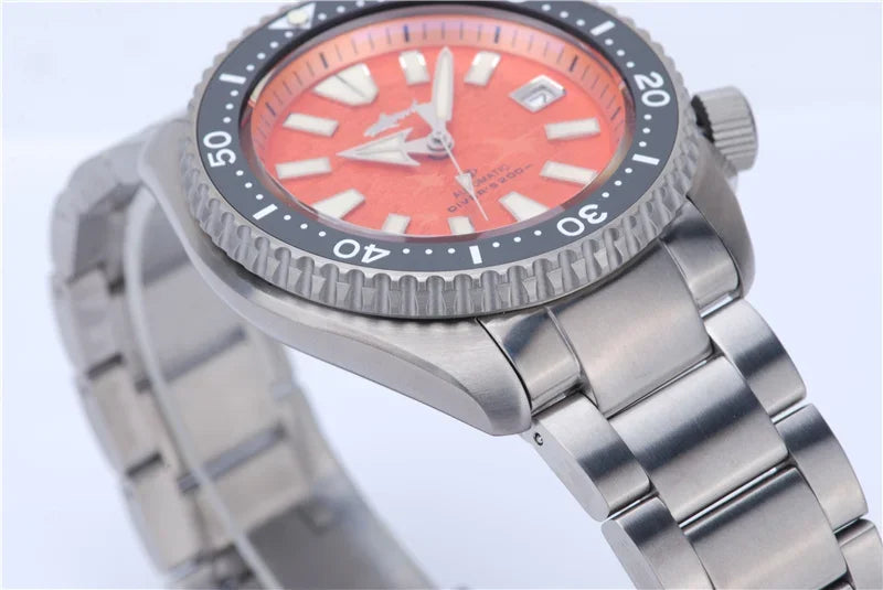 Heimdallr SKX Style Dive Watch Titanium NH35 Automatic Sapphire Crystal 20Bar Waterproof C3 Super Luminous Luxury Man Watch Reloj