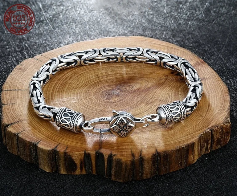925 Sterling Silver 6MM Vintage Bracelet - 120 Variants Men's Women's