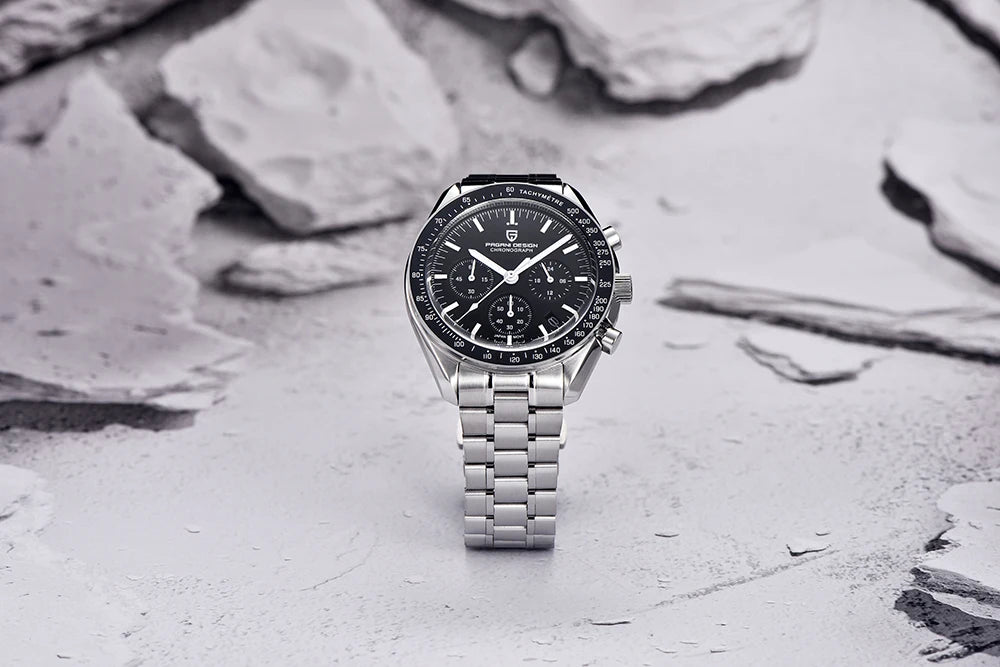 PAGANI DESIGN PD1701 Speedmaster Style Men's Quartz Chronograph VK63 AR Sapphire 18 Variants