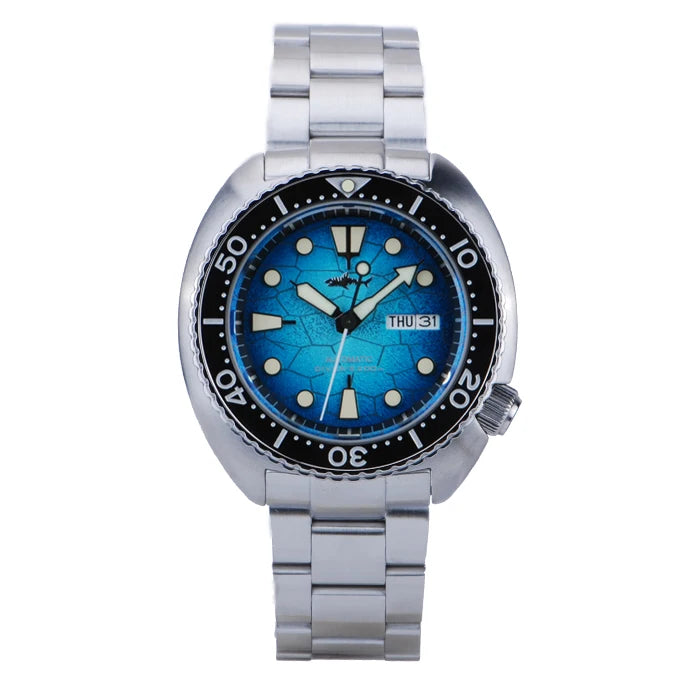 Heimdallr 6105 Turtle King Men Diver Watch Ceramic Bezel Sapphire Mirror 20Bar Waterproof NH36A Automatic Mechanical Wristwatch