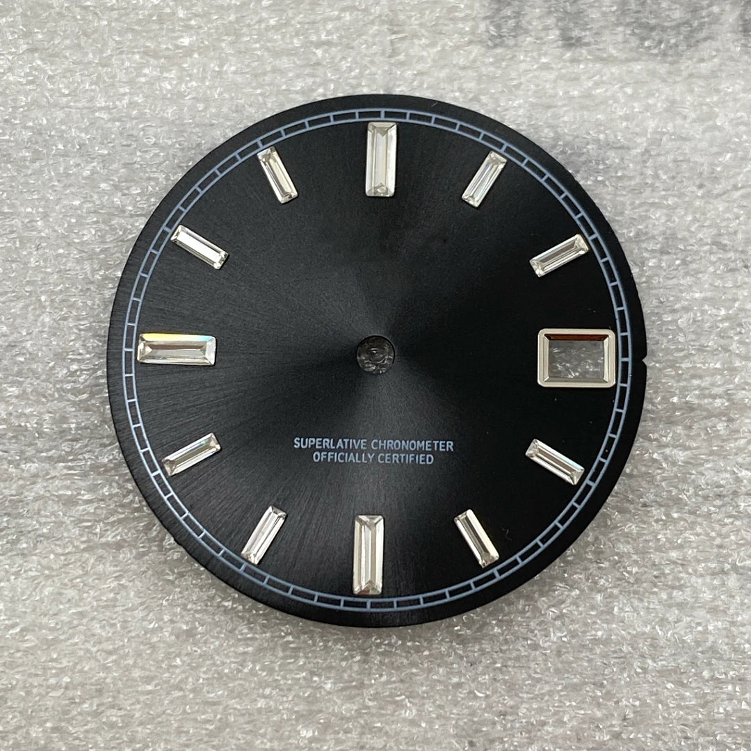 28.5mm Watch Dial - Green Luminous Gradient for NH35/NH35A 3/3.8 Crown, 11 Variants