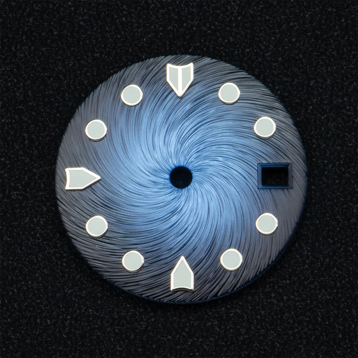 28.5mm S Logo Dial - Blue Luminous for NH35/NH36/4R/7S Movements, 4 Variants