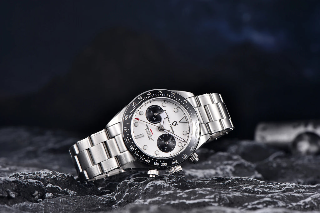 PAGANI DESIGN BB Panda Style Quartz AR Coated Sapphire Chronograph