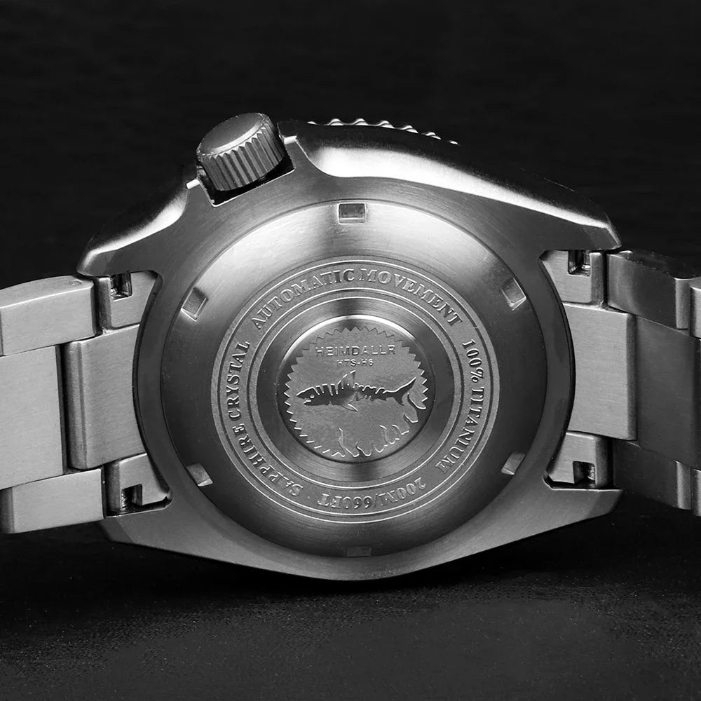 Heimdallr SKX Style Dive Watch Titanium NH35 Automatic Sapphire Crystal 20Bar Waterproof C3 Super Luminous Luxury Man Watch Reloj