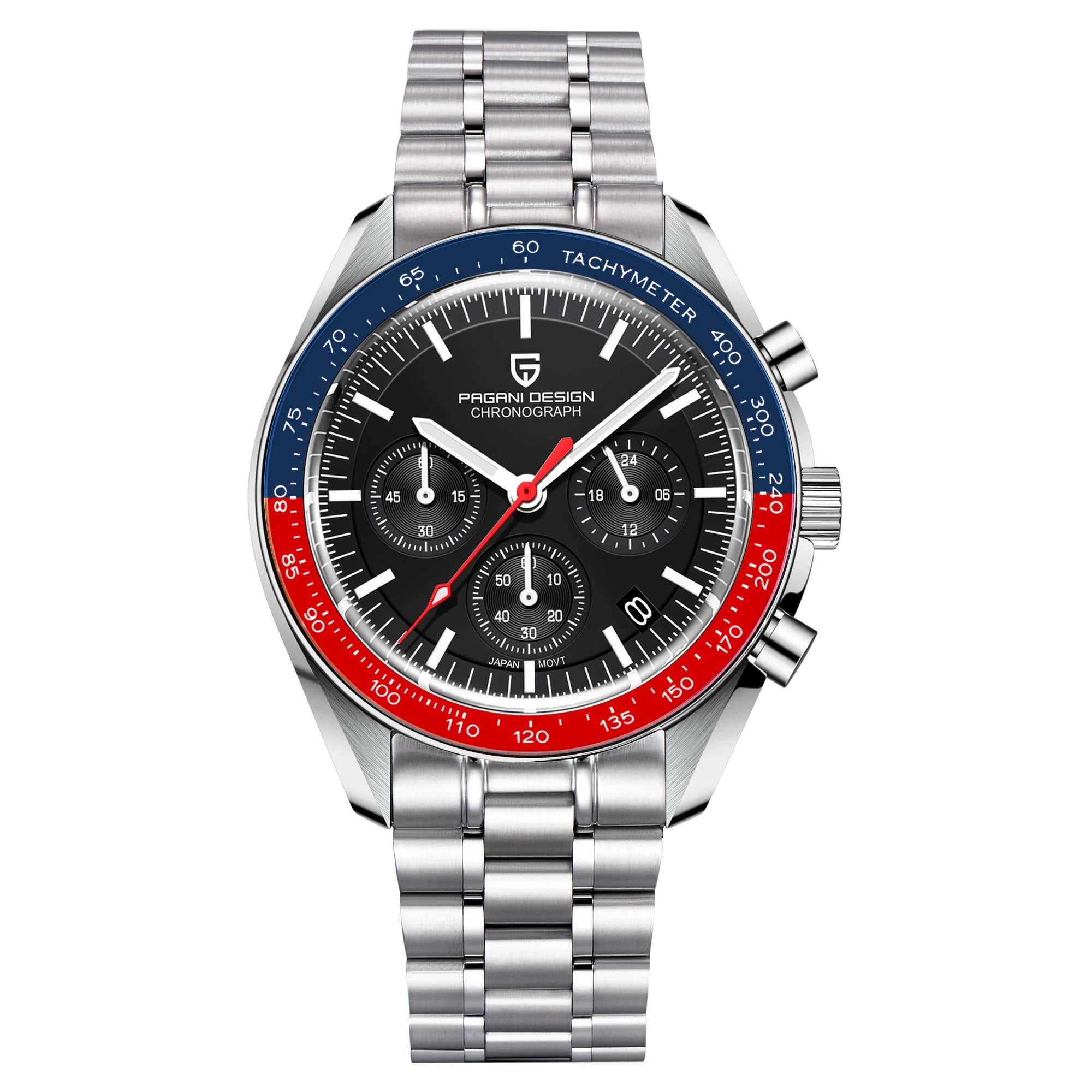 PAGANI DESIGN PD1701 Speedmaster Style Men's Quartz Chronograph VK63 AR Sapphire 18 Variants
