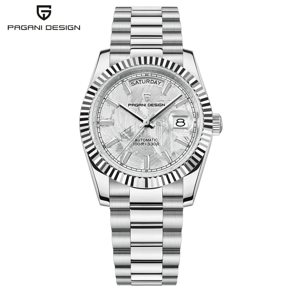 PAGANI DESIGN DD36 Day-Date Watch - ST16 Movement, Sapphire Crystal, 100M Water Resistant, 36mm