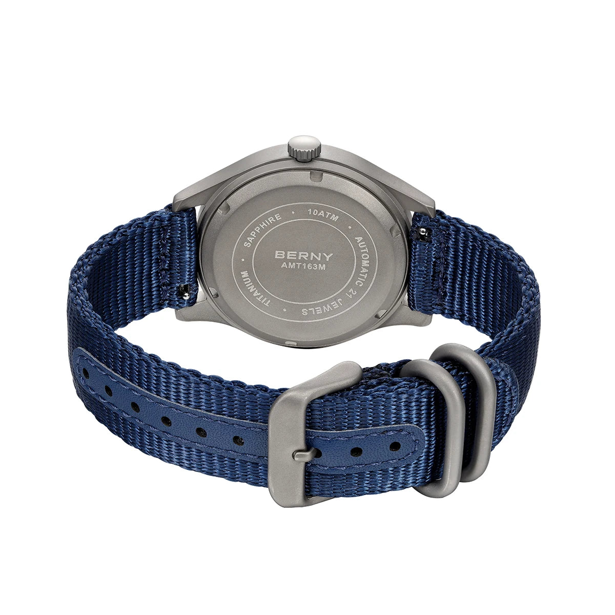 BERNY Automatic Titanium Field Watch - Miyota 8215 Super Luminous Sapphire