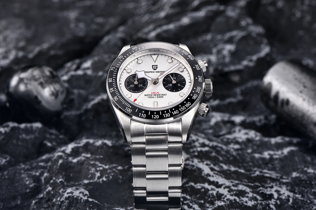 PAGANI DESIGN BB Panda Style Quartz AR Coated Sapphire Chronograph