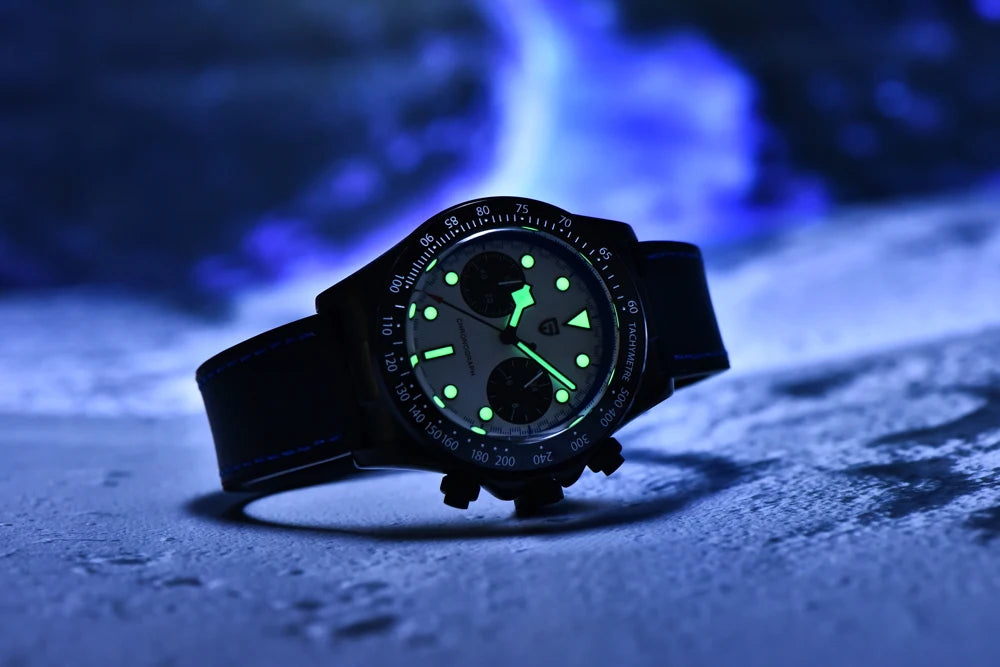 PAGANI DESIGN BB Panda Style Quartz AR Coated Sapphire Chronograph