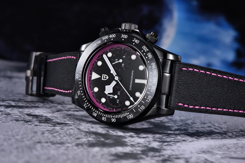 PAGANI DESIGN BB Panda Style Quartz AR Coated Sapphire Chronograph