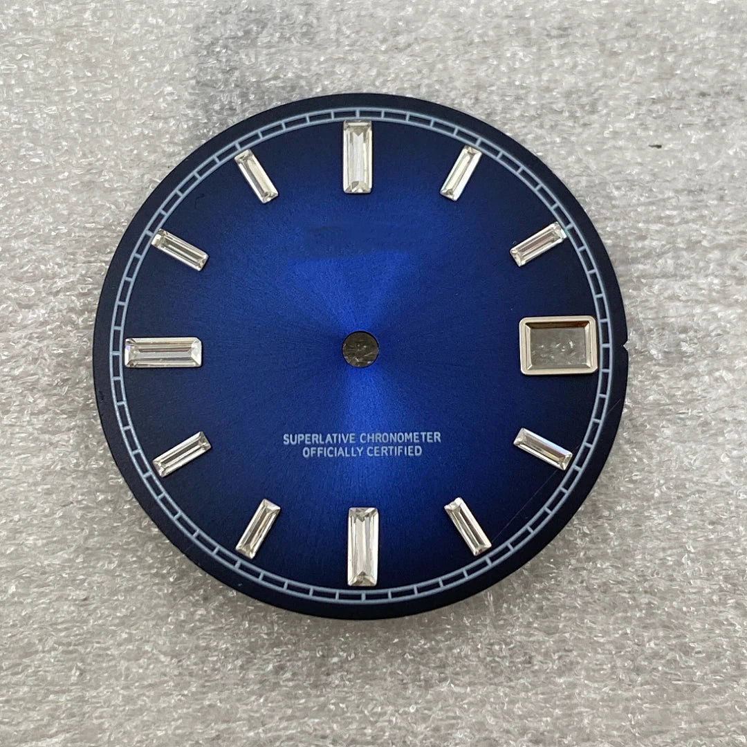 28.5mm Watch Dial - Green Luminous Gradient for NH35/NH35A 3/3.8 Crown, 11 Variants