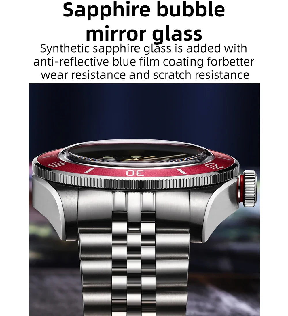 ADDIESDIVE 39mm Automatic Dive Watch - NH35 Movement 200M Sapphire BGW9 Lume