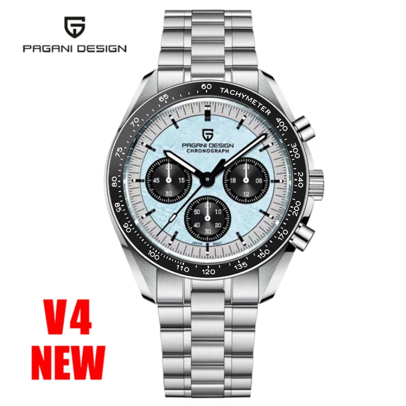 PAGANI DESIGN PD1701 Speedmaster Style Men's Quartz Chronograph VK63 AR Sapphire 18 Variants