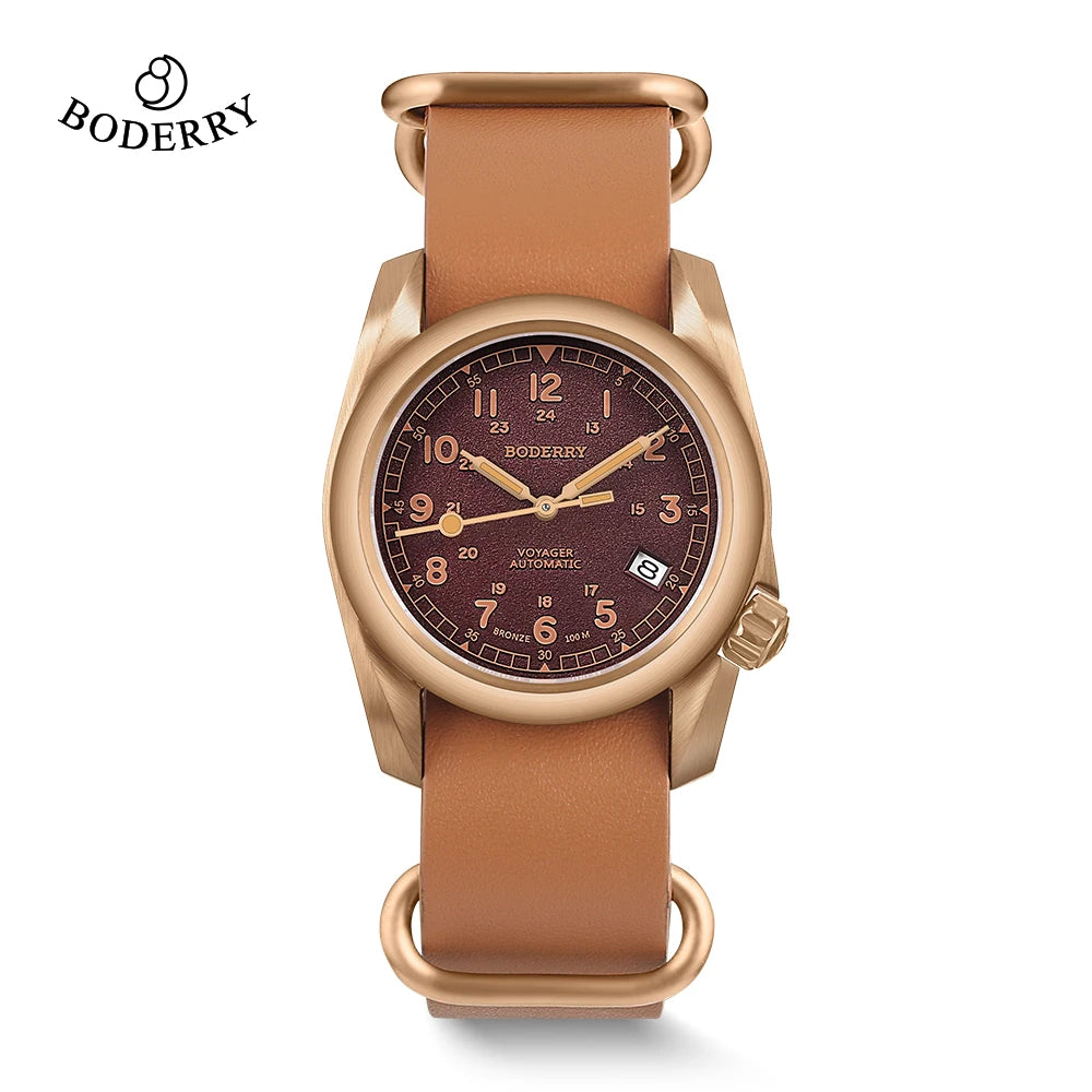 BODERRY Voyager Titanium Automatic Dive Watch - 100M Waterproof Seiko Movement