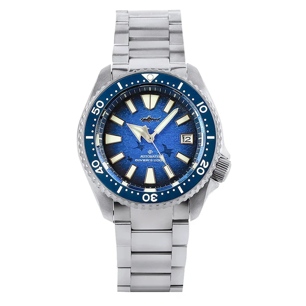 Heimdallr SKX Style Dive Watch Titanium NH35 Automatic Sapphire Crystal 20Bar Waterproof C3 Super Luminous Luxury Man Watch Reloj