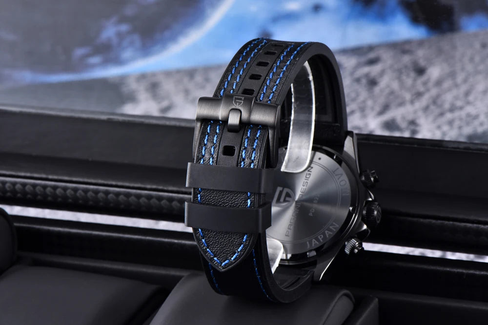 PAGANI DESIGN BB Panda Style Quartz AR Coated Sapphire Chronograph