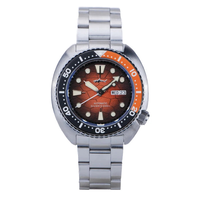 Heimdallr 6105 Turtle King Men Diver Watch Ceramic Bezel Sapphire Mirror 20Bar Waterproof NH36A Automatic Mechanical Wristwatch