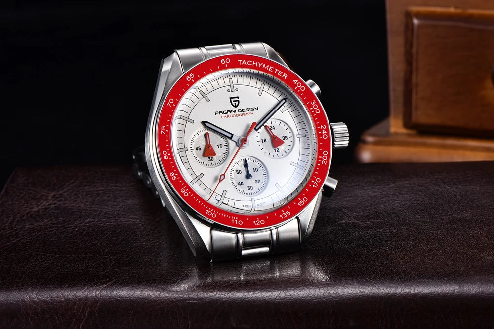 PAGANI DESIGN PD1701 Speedmaster Style Men's Quartz Chronograph VK63 AR Sapphire 18 Variants