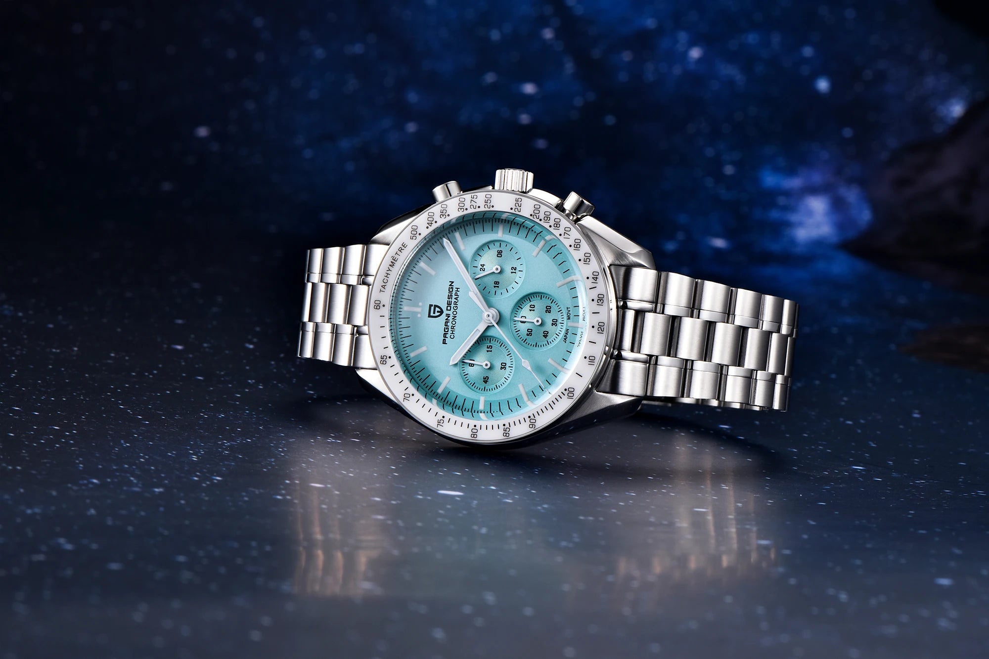 PAGANI DESIGN PD1701 Speedmaster Style Men's Quartz Chronograph VK63 AR Sapphire 18 Variants