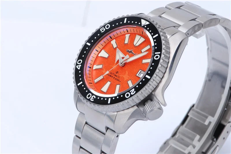 Heimdallr SKX Style Dive Watch Titanium NH35 Automatic Sapphire Crystal 20Bar Waterproof C3 Super Luminous Luxury Man Watch Reloj