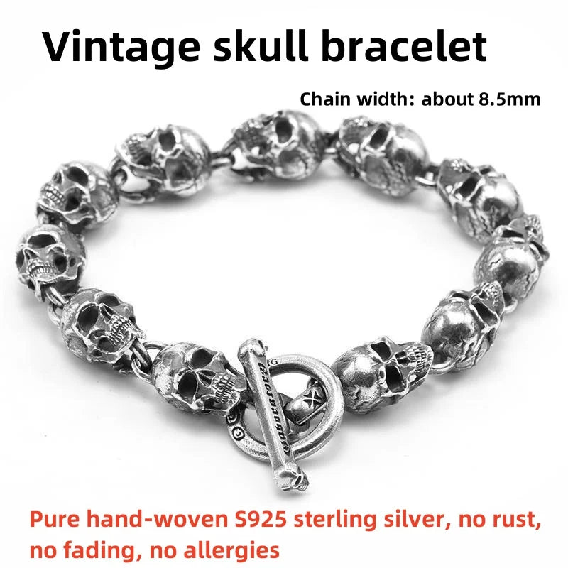 925 Sterling Silver 6MM Vintage Bracelet - 120 Variants Men's Women's