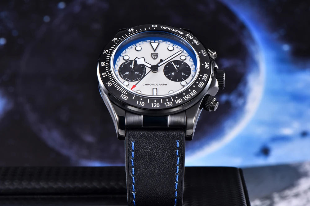 PAGANI DESIGN BB Panda Style Quartz AR Coated Sapphire Chronograph