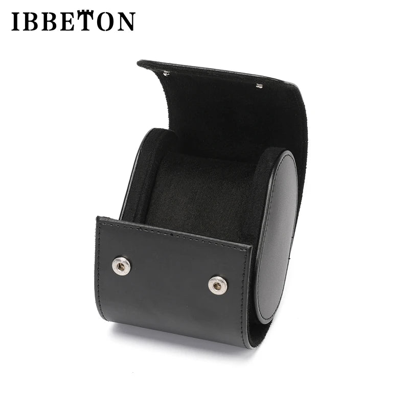 IBBETON Watch Roll Travel Case - 1/2/3 Slot Leather Portable Storage Organizer
