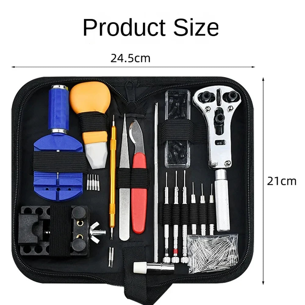 147-Piece Watch Repair Tool Kit - Complete Set for Battery, Strap, Maintenance