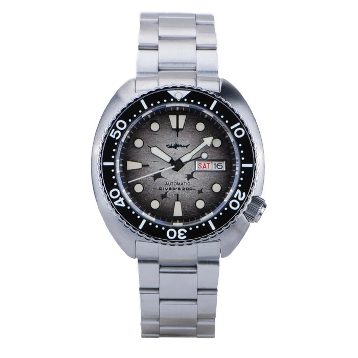 Heimdallr 6105 Turtle King Men Diver Watch Ceramic Bezel Sapphire Mirror 20Bar Waterproof NH36A Automatic Mechanical Wristwatch