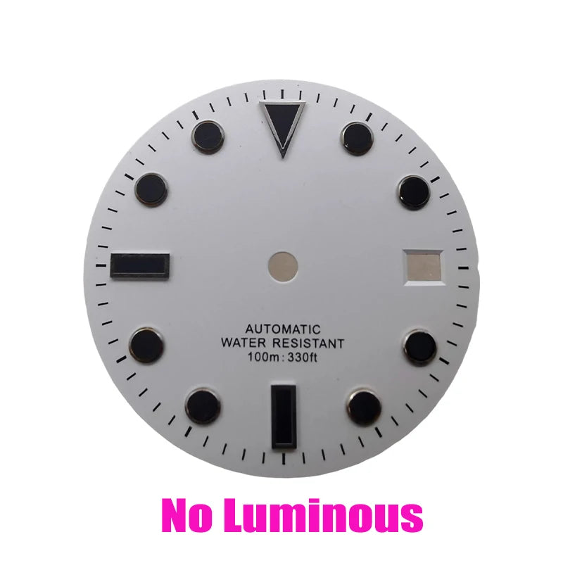 28.5mm Watch Dial - Blue Luminous for NH35/NH36/8215/ETA 2824/2836, 8 Variants