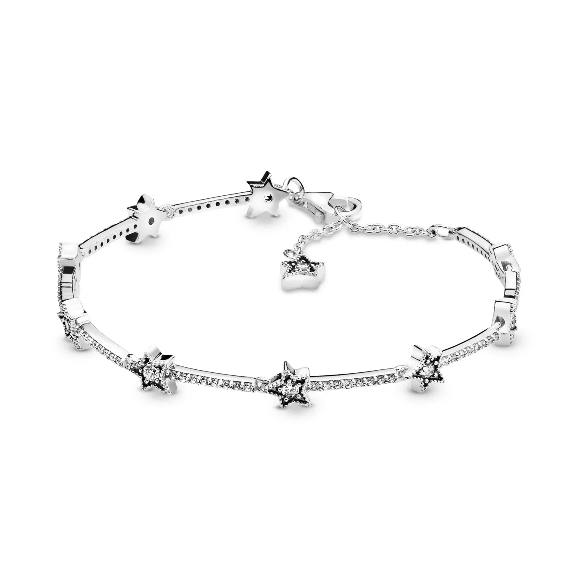 925 Sterling Silver Heart-Shaped Zirconia Tennis Bracelet - Luxury Gift