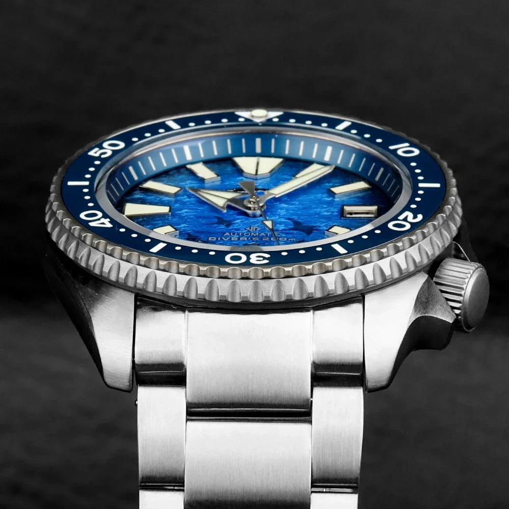 Heimdallr SKX Style Dive Watch Titanium NH35 Automatic Sapphire Crystal 20Bar Waterproof C3 Super Luminous Luxury Man Watch Reloj