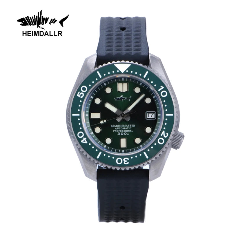 HEIMDALLR Titanium MM300 Diving Watch Sapphire Crystal 30Bar Warterproof C3 Luminous NH35 Automatic Mechanical 42mm Men Watch