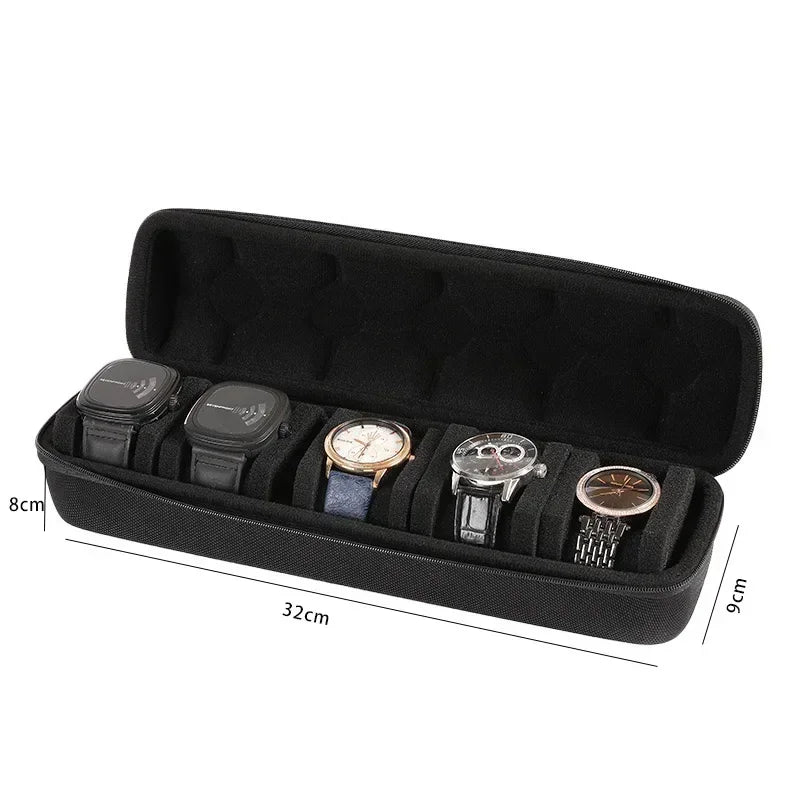 Portable Travel Watch Storage Case - Organizer for Men & Women
