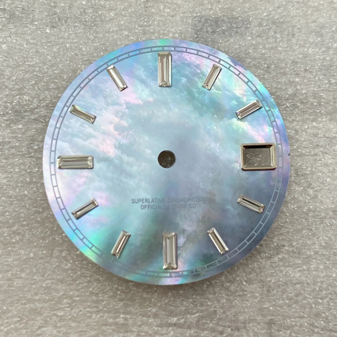 28.5mm Watch Dial - Green Luminous Gradient for NH35/NH35A 3/3.8 Crown, 11 Variants