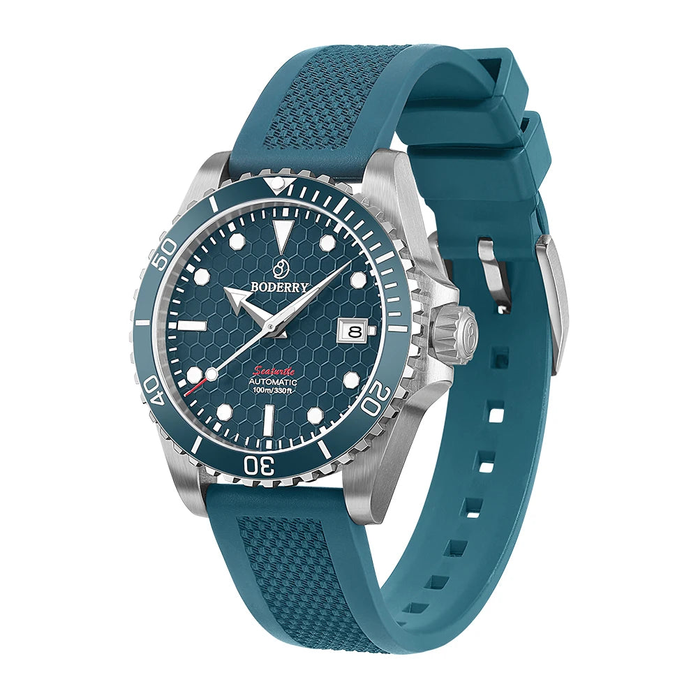 BODERRY Seaturtle Titanium & Bronze Dive Watch - 200M Waterproof Automatic